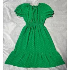 Vestido Infantil Camponesa Rodado Ciganinha Moda Evangélica Menina Azul Verde Juvenil Rodado Liso