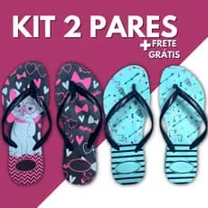 Kit 2 Pares Chinelo Feminino Adulto Sandália Slim Correia Lisa Sandalia Feminina Estampada Sandalias Femininas Barato