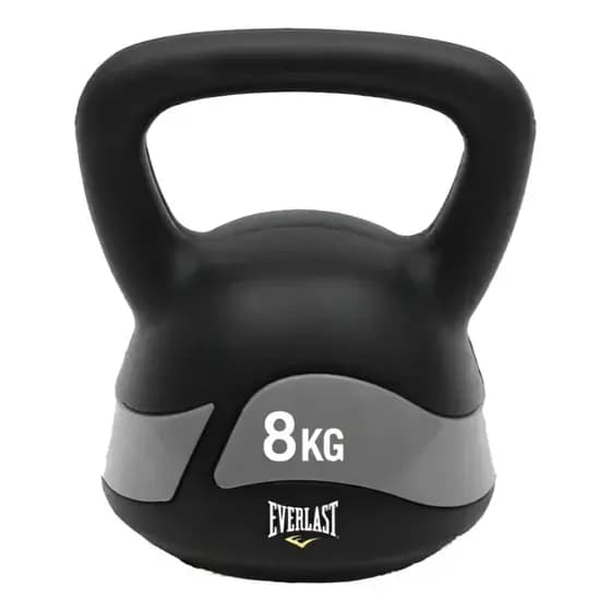 Kettlebell 8kg Everlast Emborrachado Crossfit Academia Casa