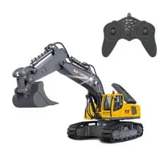 Escavadeira 9 Ch Huina Kaliwo 13550 1/18 Controle Remoto