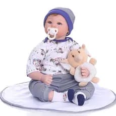 Bebe Reborn Menino Silicone 55 Cm Miguel LCartigos