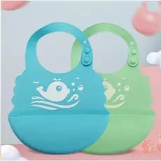Protetor Babador Silicone Antimigalhas Crianca Bebe Free Bpa