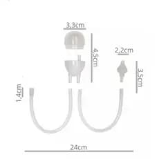 Kit 3 Aspirador Nasal De Bebê Higiene Nariz Sugador Infantil