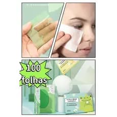 100 Folhas Papel antibrilho Papel matificante /Absorvente De óLeo Facial  Caixa De FragrâNcia beleza Controle Cuidados