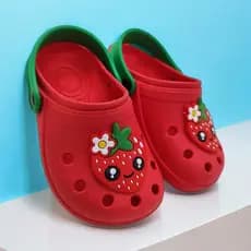 Sandália Babuche Infantil Chinelo Menina Fruta Morango