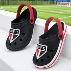 Babuche Infantil Menino ChineloTime de Futebol Antiderrapante