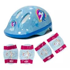 Kit Proteção Infantil Absolute Kids Unicórnio Capacete M