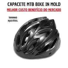 Capacete Mtb Bike In Mold R1748 Grafite Carbono M / G Speed