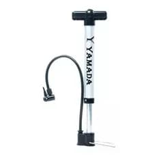 Bomba De Ar Yamada Alumínio 30cm Tipo Oficina Bicicleta Bike Cor Prata