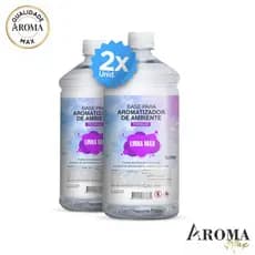 Aroma Max Kit 2un Base Aromatizador 1lt Faça Sua Água Perfumada Home Spray Pronta para Uso Premium