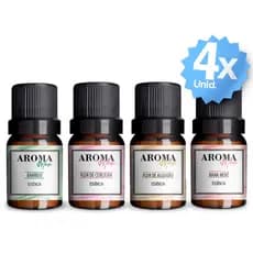 Kit Essencias Mais Vendidas Cheirinho Residencial para Difusores Eletricos 4 Unidades 30ml Cada
