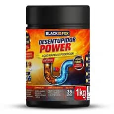Desentupidor em Pó Profissional 1Kg Limpa Cano Pia Ralo Vaso Sanitário Alta Potência