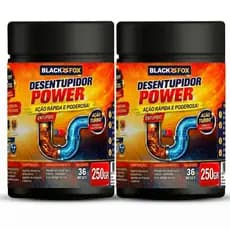 Desentupidor em Pó Black Fox 250g 1Kg Kit 2 Unidades Escolha a Opção Ideal para Sua Casa