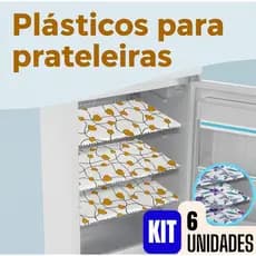 Jogo de Toalhas para Geladeira - KIT 6 Peças | Protetor para Prateleira de Geladeira Cozinha