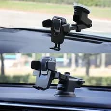 Suporte Veicular Giratório H'maston CJ-02 com Ventosa Reforçada para Celular e GPS 4 a 6"