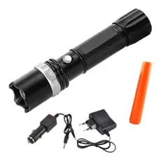 Lanterna Tática Recarregável Swat Profissional LED Alta Potência – Bateria 5800mAh + Acessórios