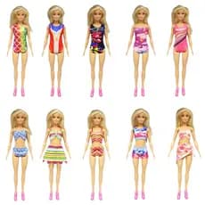 30cm boneca vestido , boneca princesa saia curta, brinquedo biquíni, acessórios boneca DIY