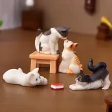 Gatinhos De Desenho Animado , Bonecos De Animais , Figuras , Ornamentos , Acessórios , Facas De Mesa