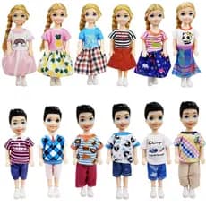 Roupas De Boneca Chelsea Doce Brinquedos Meninas Trocando
