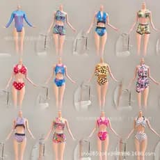 30cm 11 Polegada Boneca Maiô Praia Biquíni Conjunto Acessórios De Roupas