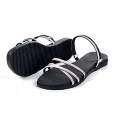 Sandália Feminina Super Confortável strass Brilhante Resistente Colada Forte Macia Oferta Imperdivel
