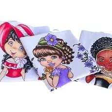 10 PANOS de Prato BONEQUINHA Misto 45 x 70 cm 100% Algodão Decoração Artesanato