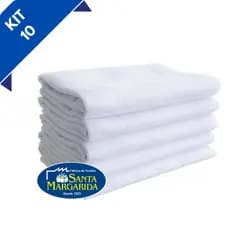 Kit 10 PANOS De Prato PP-24 SANTA MARGARIDA Pé De Galinha Liso Branco 41 x 69 Legitimo