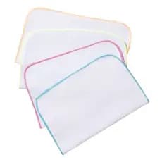 KIT 10 PANOS DE PIA Branco Overloque Premium Super Oferta
