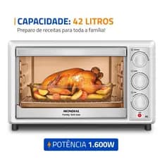 Forno Elétrico 42L Family II Mondial Branco 1600W - FRN-42-WI