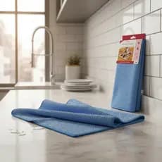 Kit 2 Panos de Prato Azuis Super Absorventes Ideais para Cozinha e Uso Diário