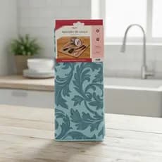 Kit 2 Panos de Prato Azul Flores Alta Absorção para Cozinha Limpa e Louça Seca no Dia a Dia