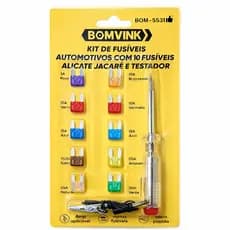 Kit Fusiveis Automotivo COM CHAVE DE TESTE BOM-5531