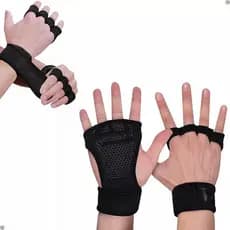 Luva Academia Musculação Feminina E Masculina Grip Hook Treino Cross Confortavel com munheque protetor mao anticalo calo
