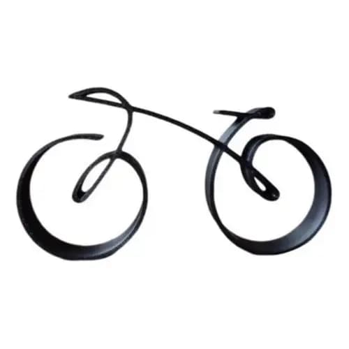 Estátua Decoração Bicicleta Ciclista Bike Enfeite Casa Luxo