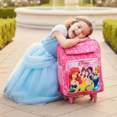 Mochila Escolar Infantil Grande Com Rodinhas E Alças De Silicone Resistente Reforçada Modelo Diverso