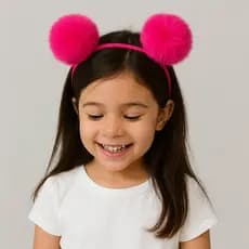Tiara pompom infantil maria clara / Poliana tiara pompom -tiara pompom pelúcia
