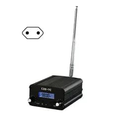 CZE-7C FM Transmissor 7W Transmissão Sem Fio Estação Rádio Transmissão com PLL Longa Distância Auditiva Entretenimento