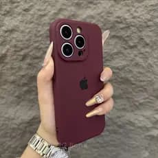 Capa De Silicone Líquido De Luxo De Cobertura Total iPhone 16 14 13 12 11 15 Pro Max Minimalista Resistente A Choques
