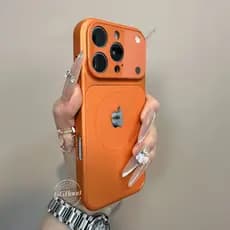 Nova Capa Protetora Rígida De Vidro Fosco Para iPhone 17 Air 16 15 14 13 Pro Max Com MagSafe Traseira Resistente A Choqu