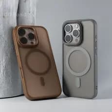 Proteção Da Moldura Lente De Metal Capa Protetora Magnética Fosca Para iPhone 16 15 14 13 12 11 Pro Max Luxo Magsafe