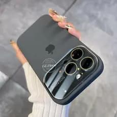 Nova Capa Protetora De Silicone Com Lente De Vidro Grande Para iPhone 17 16 15 14 Pro Max Traseira Rígida Resistente A C