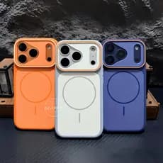 Capa Protetora De Luxo Em Acrílico Fosco Para iPhone 17 promax 16 15 14 13 12 11 Pro Max MagSafe Traseira Elegante