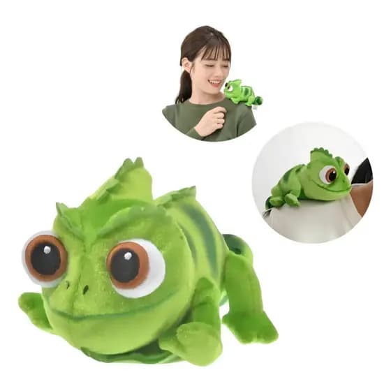 Pelúcia Camaleão Pascal Rolled Up Rapunzel Children's Toy Princess Decorations