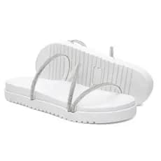 Sandália Papete Feminina Birken Lançamento Tira Brilhante