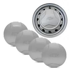 Kit 4 Calota Gm Corsa Wind Central Miolo De Roda Modelo