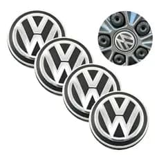 Kit Calotinha Vw Gol G5 / G6 / Fox 51mm Meio Centro De Roda