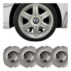 4 Calota Vw Parati Turbo Gol Rallye Central Miolo De Roda Prateado
