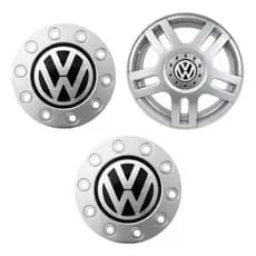 Calota Passat Vr6 VW Tampa Roda Big/brw 580 Aro 14/15/17/20 Prata