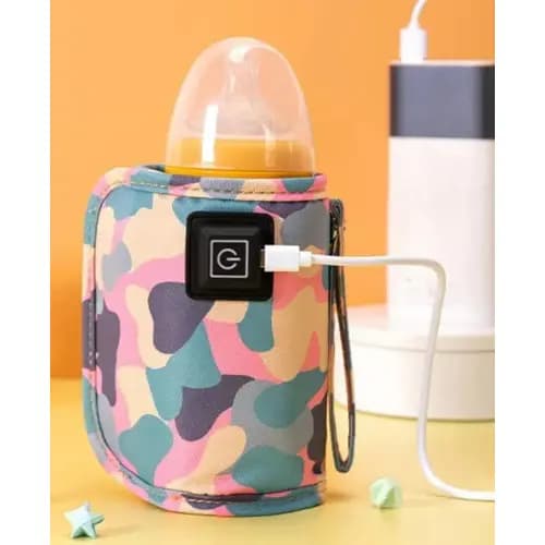 Aquecedor 3 Niveis Mamadeira Veiculo/carro Usb Portátil Cor Rosa 110v/220v
