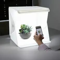 Mini Estudio Fotográfico Com Luz Led Photo Studio Usb Portatil Foto studio 23x23x23 pronta entrega